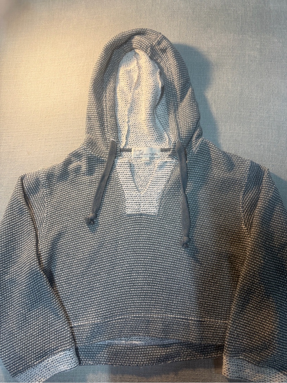 Vintage Gray Crewneck Hoodie Sweater